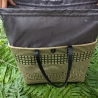 Bambus Handtasche Damen 40x30 cm Handmade in indonesia braun grün