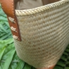 Bambus Handtasche Damen 39 x 22 cm Handmade in indonesia natur