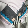Armschmuck, Blusenmanschetten, vergoldete Knöpfe, Einzelstück