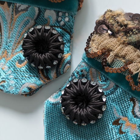 Armschmuck, Blusenmanschetten, antiker Strassknopf 1950 Original