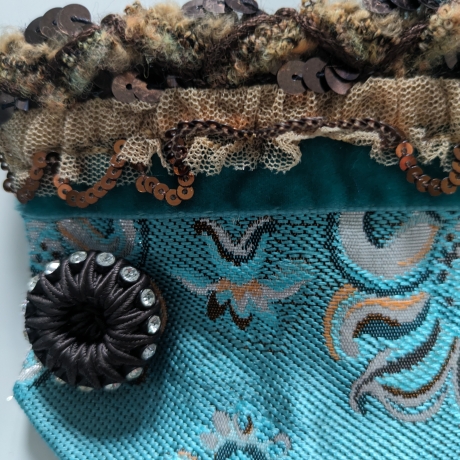 Armschmuck, Blusenmanschetten, antiker Strassknopf 1950 Original