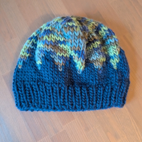 Kuschelige Wintermütze - handgestrickt
