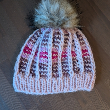 Kuschelige Wintermütze - handgestrickt