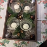 Adventsdekoration  Kleines Tablett  für den Tisch