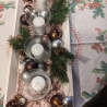 Advent- Tischdeko, Blickfang für den Kaffeetisch