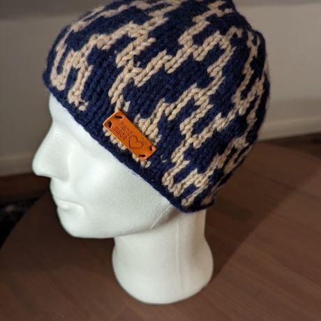 Kuschelige Wintermütze - handgestrickt