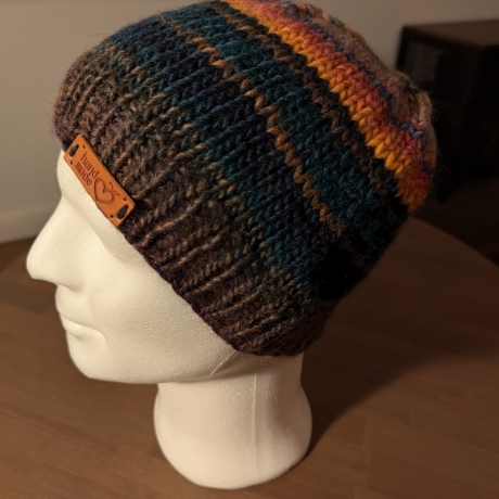 Kuschelige Wintermütze - handgestrickt