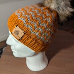 Kuschelige Wintermütze - handgestrickt