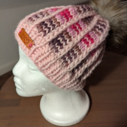 Kuschelige Wintermütze - handgestrickt