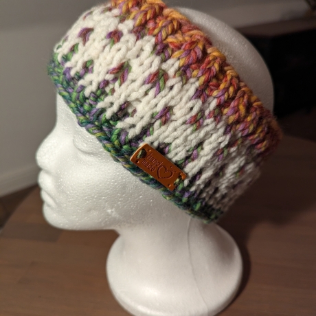 Kuscheliges Stirnband - handgestrickt