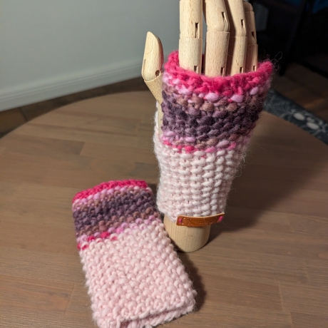 Pulswärmer - handgestrickt 