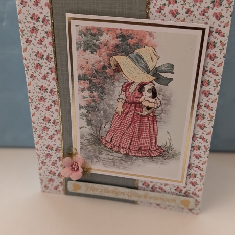 Geburtstagskarte für eine Frau mit Blumen