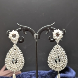 Ohrringe hängend, florale boho Ohrringe, Handgemacht