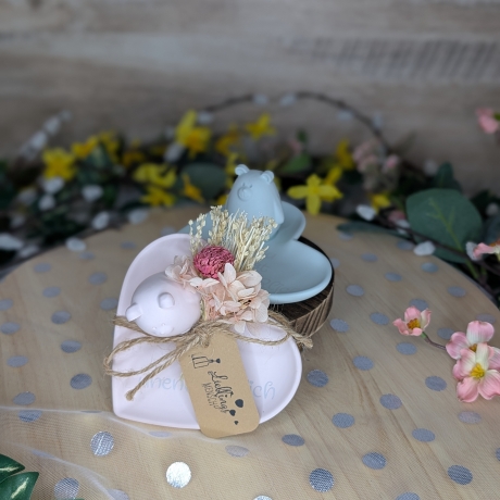 Du bist unentBÄRlich - Geschenkset mit Herzschale & Bärchen