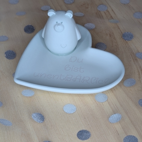 Du bist unentBÄRlich - Geschenkset mit Herzschale & Bärchen