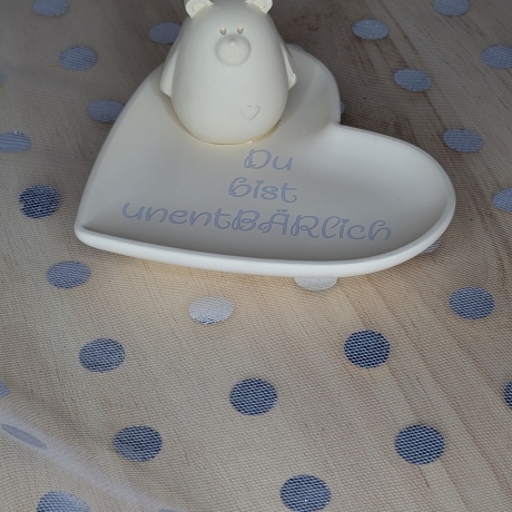 Du bist unentBÄRlich - Geschenkset mit Herzschale & Bärchen