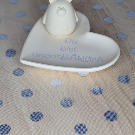 Du bist unentBÄRlich - Geschenkset mit Herzschale & Bärchen