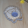 Teelichthalter Schäfchen aus Holz