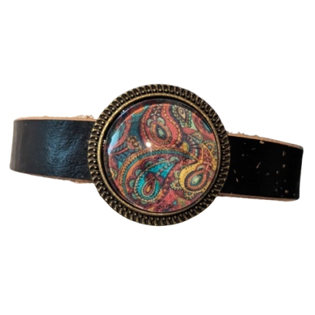 Lederarmband Motiv Vintage
