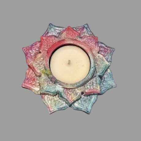 Teelichthalter Lotus