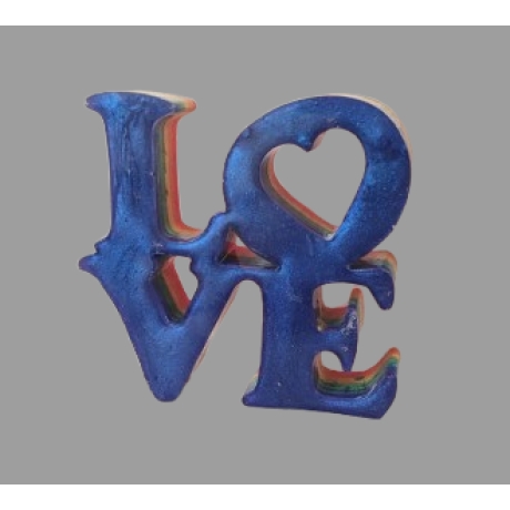 LOVE blau