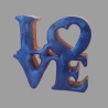 LOVE blau