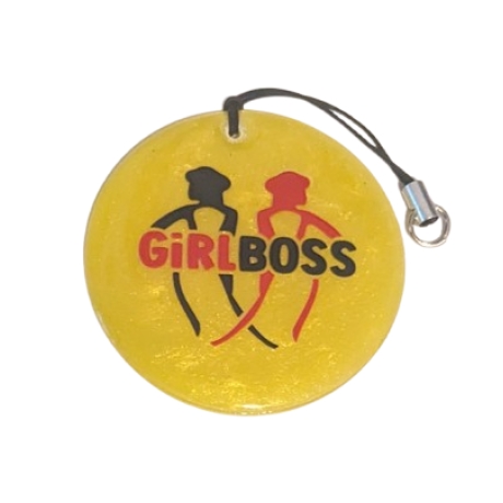 Anhänger Girl Boss Gelb