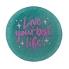 Magnet mit Spruch Grün Live your best Life