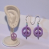 Ohrring mit PEACE Symbol