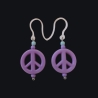 Ohrring mit PEACE Symbol
