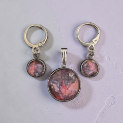 Schmuckset mit Motivstein