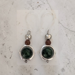 Herz-Form Ohrringe mit Kunststoffhaken