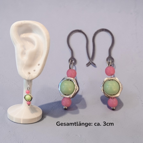 Ohrringe mit Kunststoffhaken