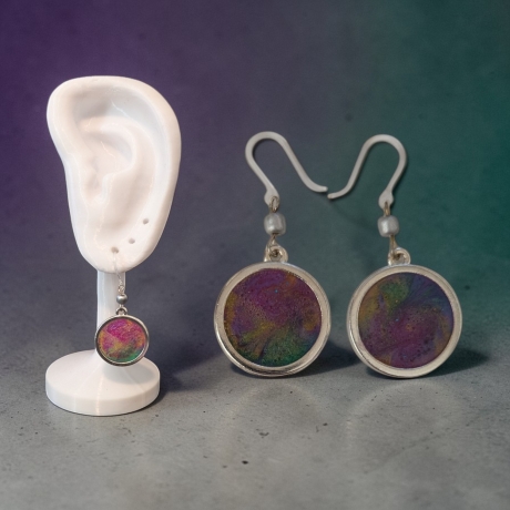 Kreative Ohrringer Resinanhänger