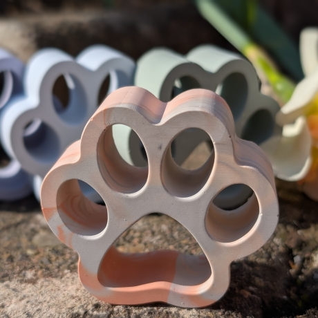 Pfote oder Herz mit Pfote aus Gießmasse