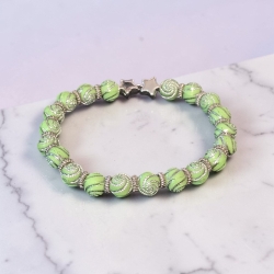 Perlenarmband Grün