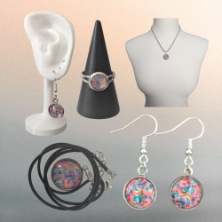 Schmuckset mit Motivstein