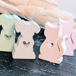 Mini-Hund oder Mini-Katze gegossen