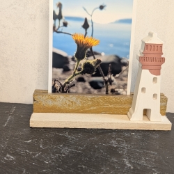 Fotoständer aus Holzklötzchen - individualisierbar