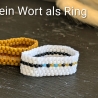 Dein Wort als Ring - individueller Morsecode-Ring breit (Peyote)