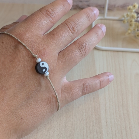 Yin Yang Armband – verstellbares Armband | Freundschaftsarmband
