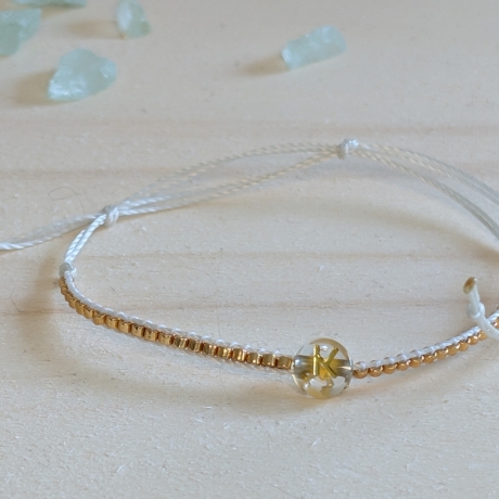 personalisiertes Armband Buchstabe | Schwarz, Weiß, Gold, Silber