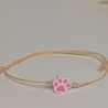 Pfoten Armband – verstellbares Armband mit Pfotenperle