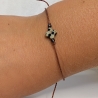 Jaspis Glücksklee Armband – Glücksbringer Symbol Armband