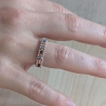 Dein Wort als Ring - individueller Morsecode-Ring schmal (Peyote)