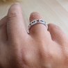 personalisierter Ring mit floralem Muster | Wunschfarben