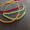 Makramee Armband bunt - Kreuzknoten oder Spiralknoten