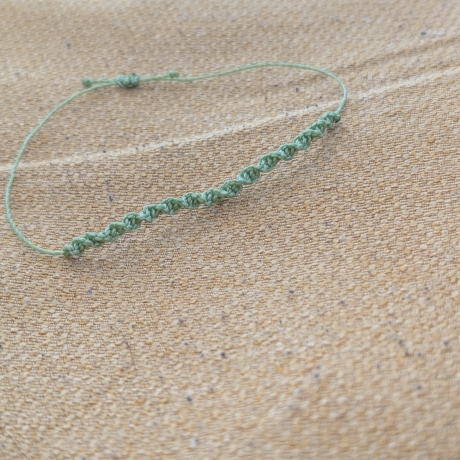 Makramee Armband bunt - Kreuzknoten oder Spiralknoten