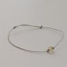 personalisiertes Armband Buchstabe | Schwarz, Weiß, Gold, Silber