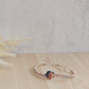 Schildkrötenarmband Makramee in Wunschfarben